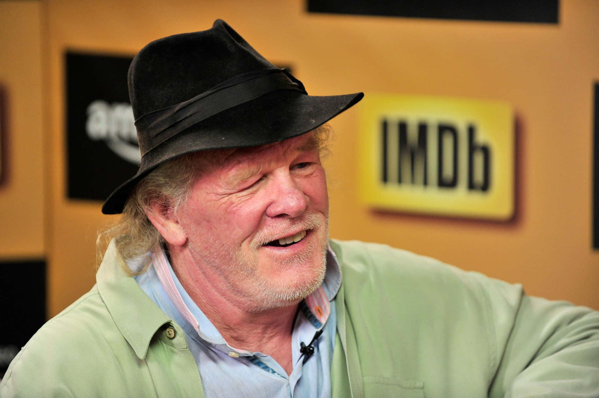 Nick Nolte, black fedora, green jacket, Full HD Desktop Wallpaper