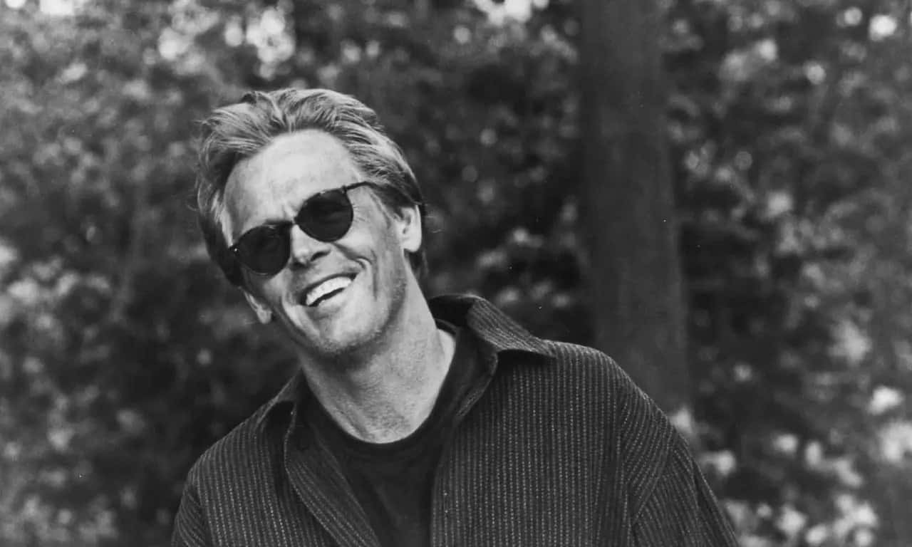 Nick Nolte, sunglasses, black and white, HD Desktop Wallpaper