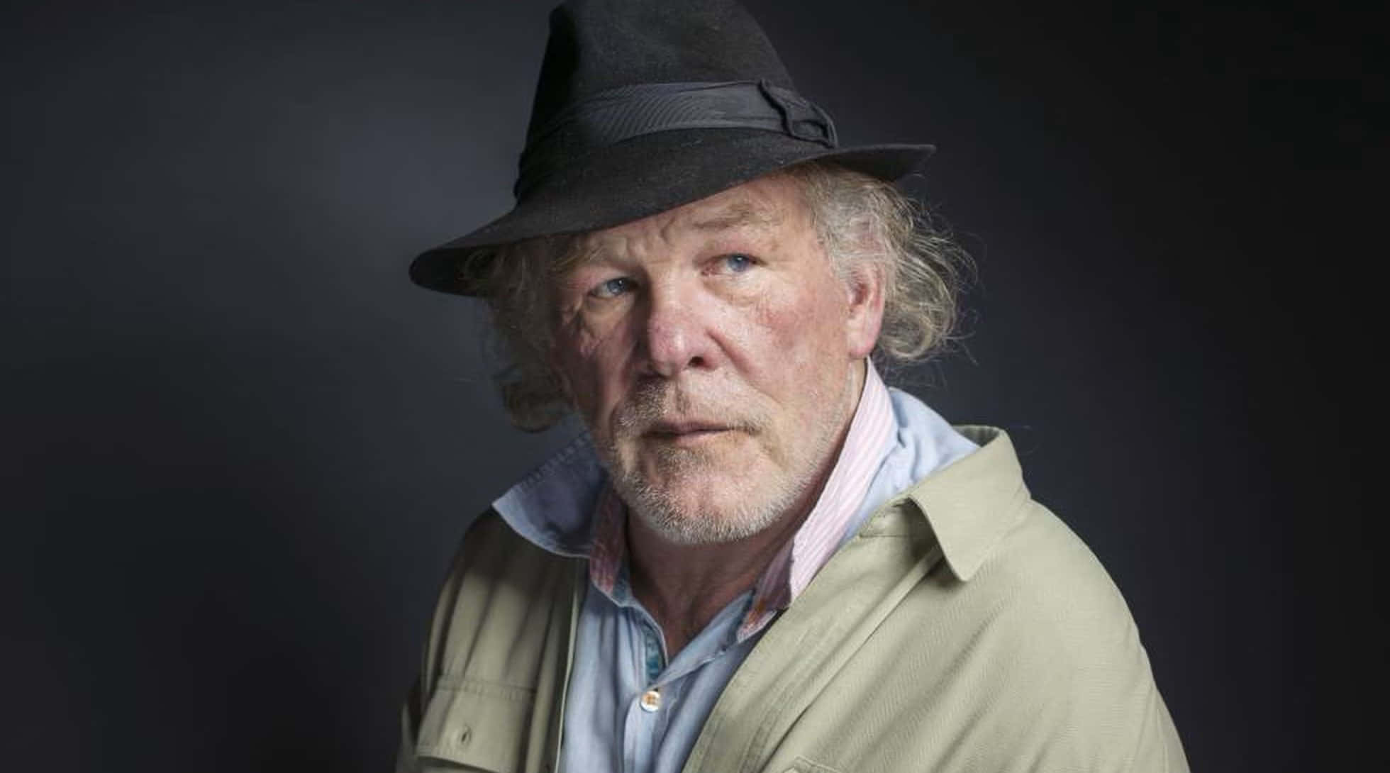 Nick Nolte, black fedora, beige jacket, Full HD Desktop Wallpaper