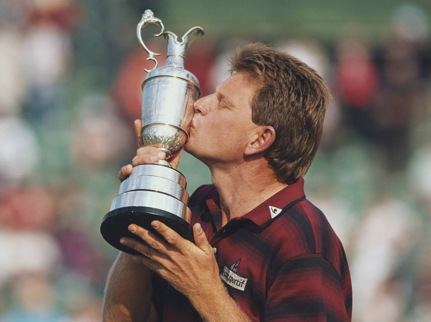 Nick Price, silver trophy, sunlit course, HD Desktop Wallpaper