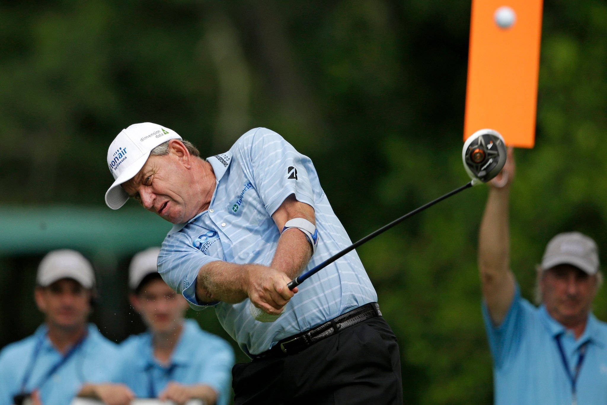 Nick Price, light blue shirt, orange marker, Full HD Desktop Wallpaper