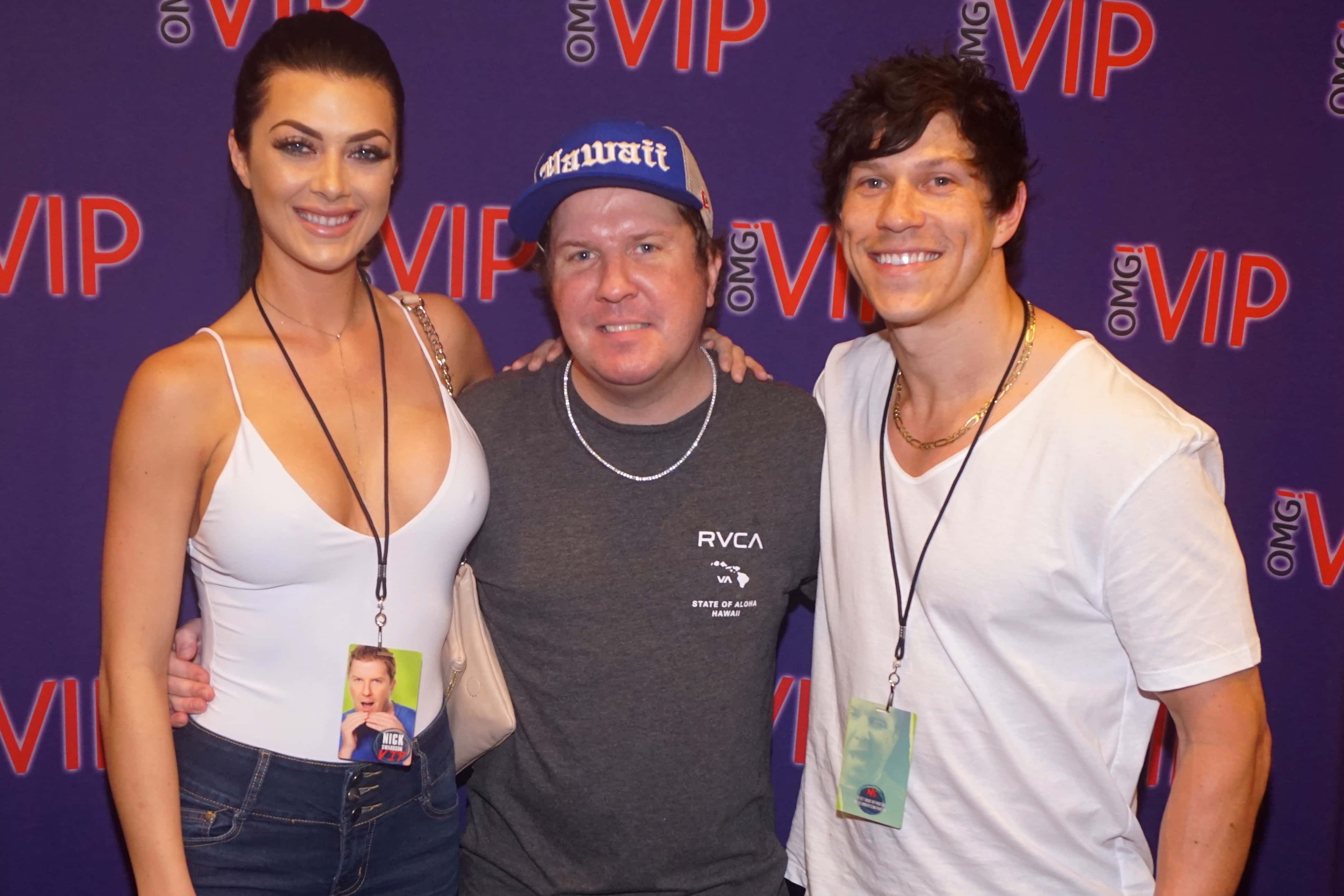 Nick Swardson, VIP event, purple backdrop, 4K Desktop Wallpaper