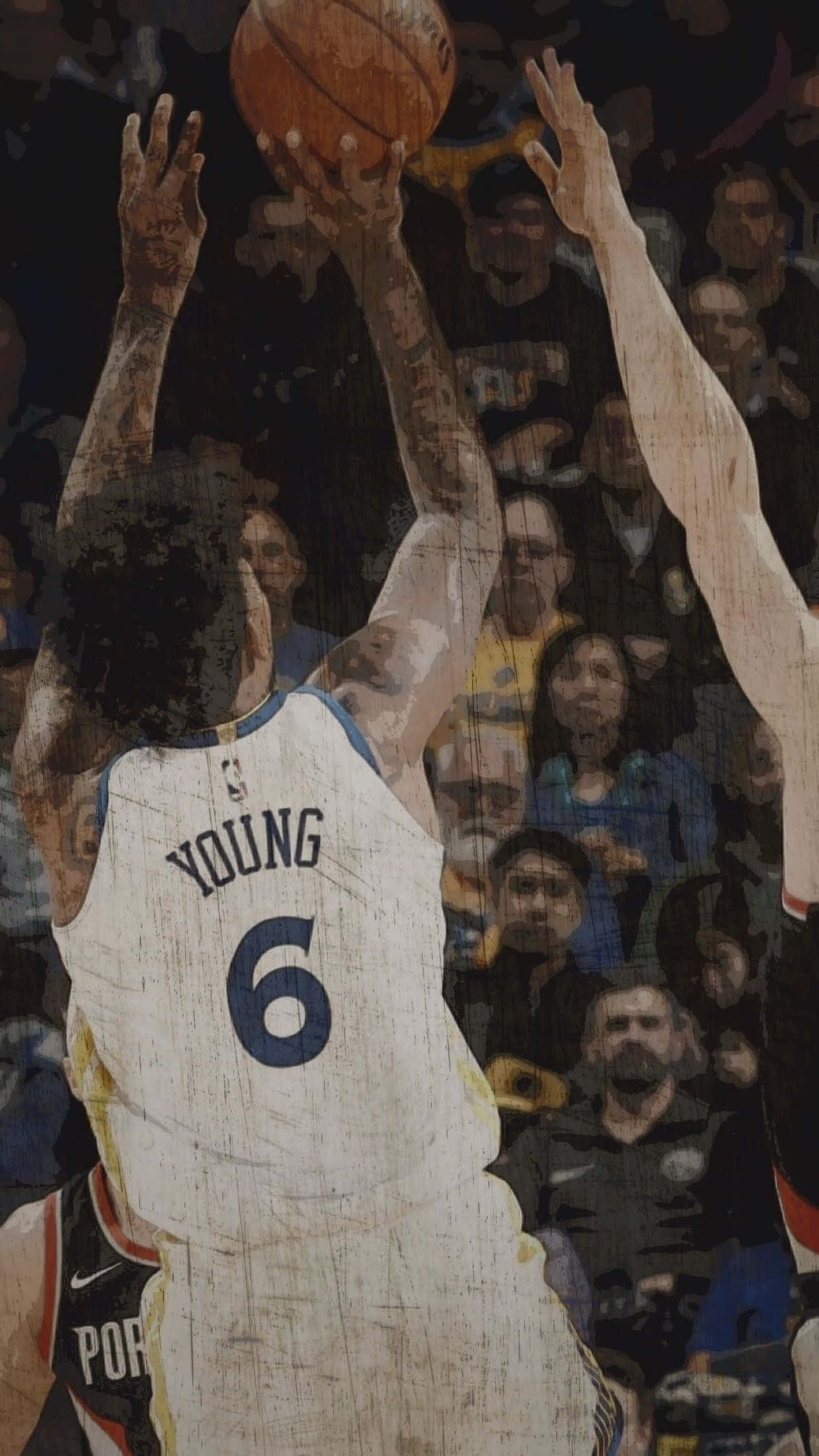 Nick Young, number 6 jersey, basketball player, Full HD Phone Wallpaper