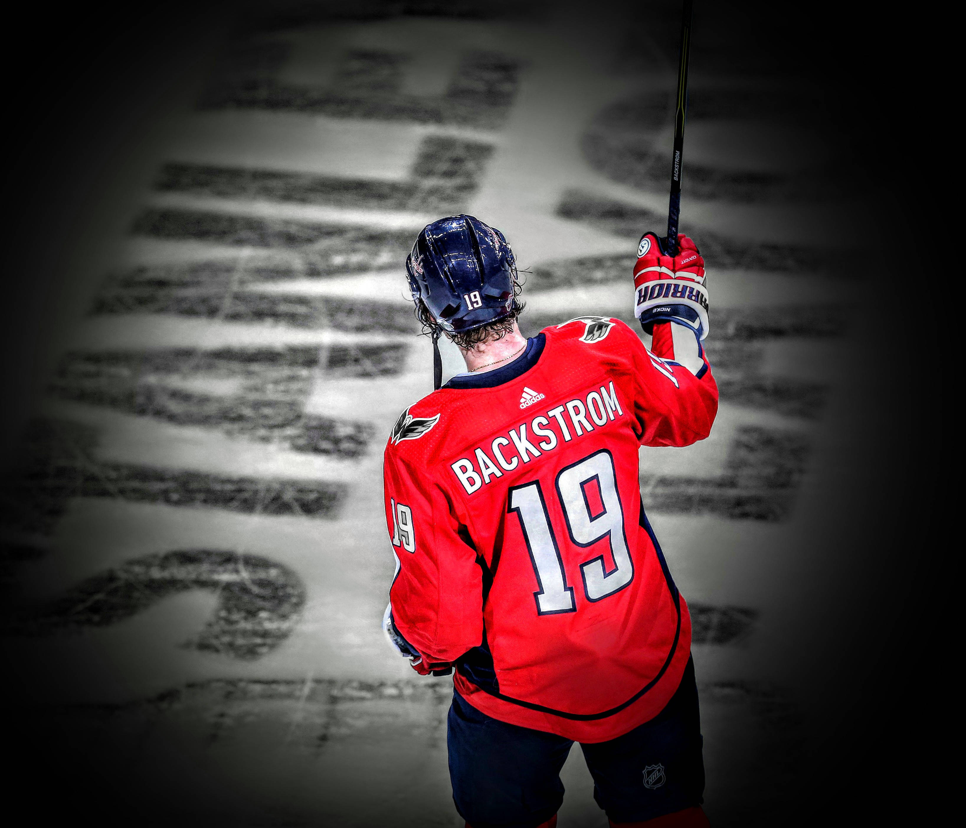 Nicklas Backstrom, red jersey, number 19, 2K Desktop Wallpaper