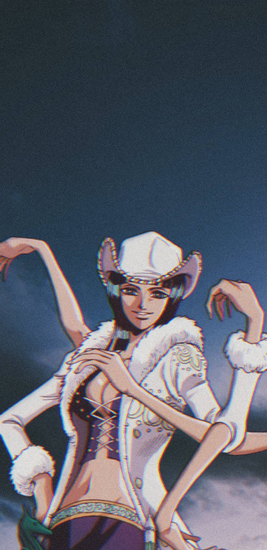 Nico Robin, One Piece, cowboy hat, Full HD Phone Wallpaper