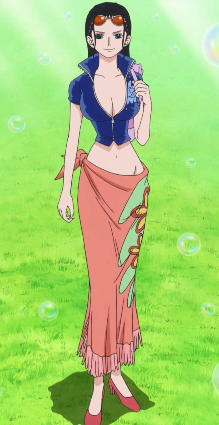 Nico Robin, One Piece, blue top, HD Phone Wallpaper