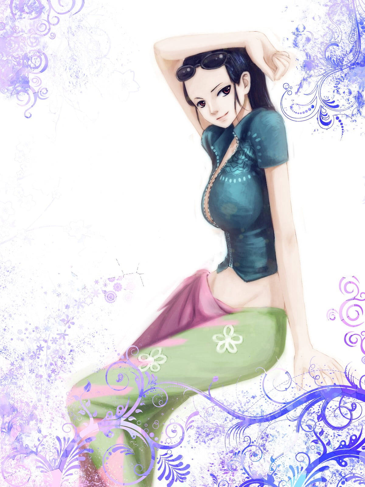 Nico Robin, One Piece, dark hair, HD Phone Wallpaper