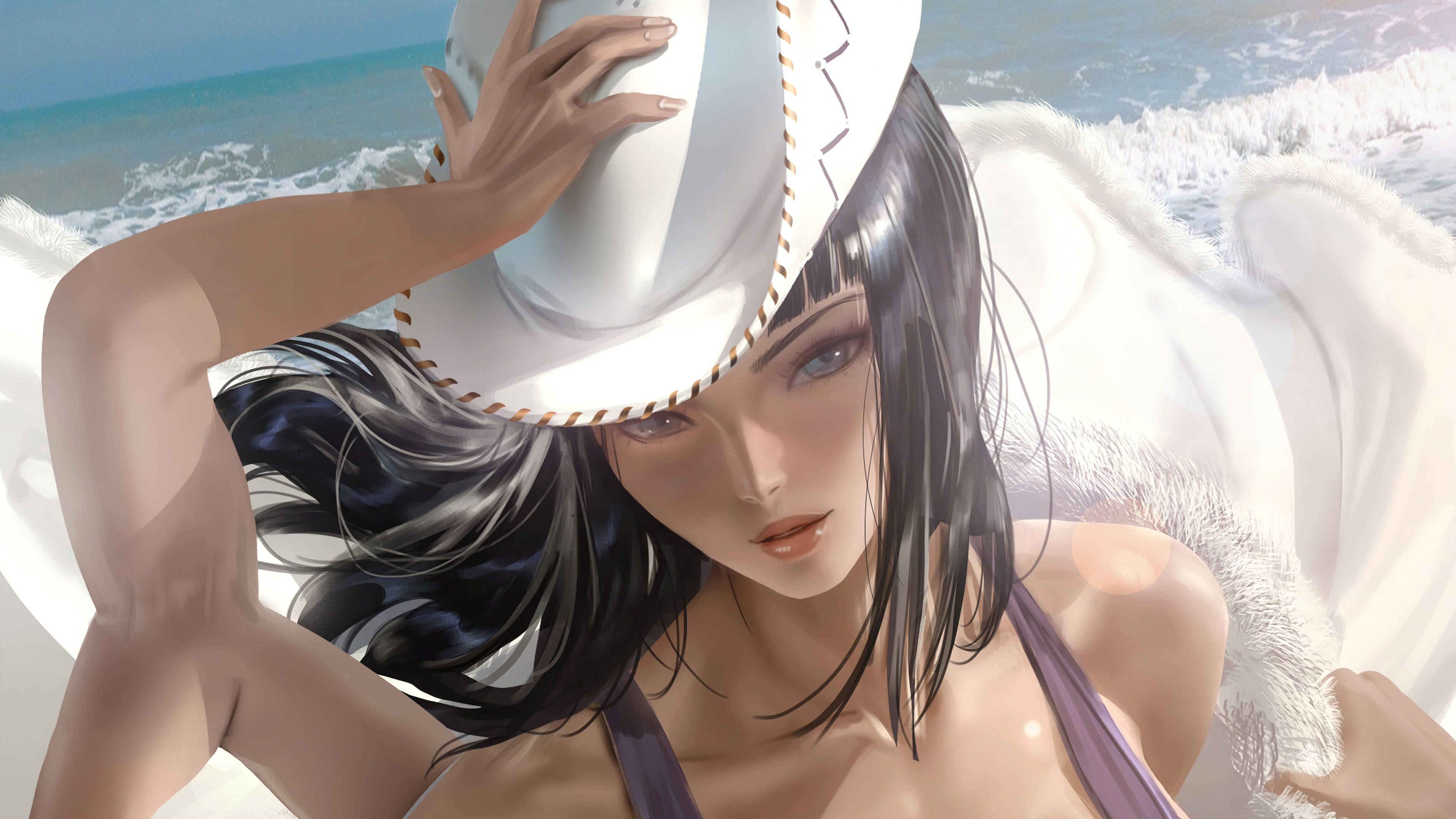 Nico Robin, One Piece, angel wings, 4K Desktop Wallpaper