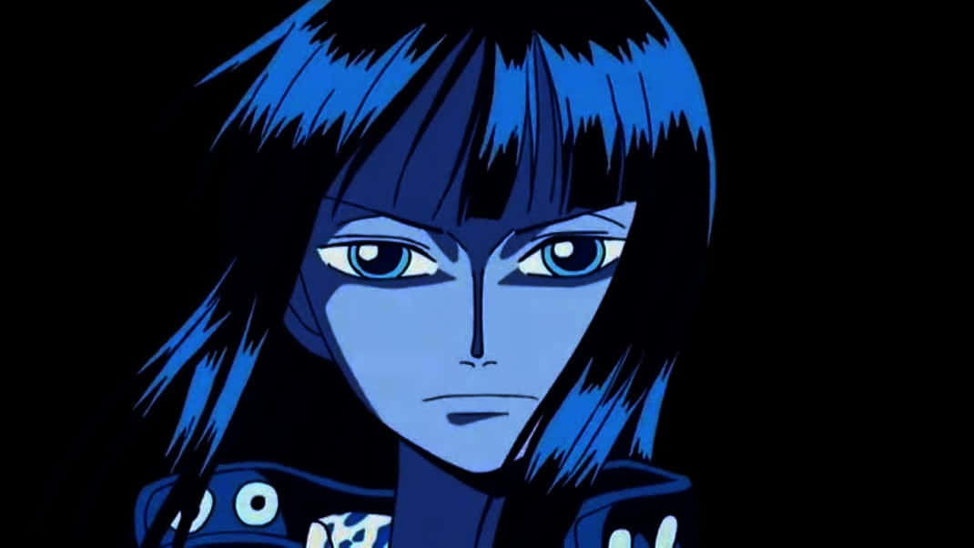 Nico Robin, blue-haired, anime character, SD Desktop Wallpaper