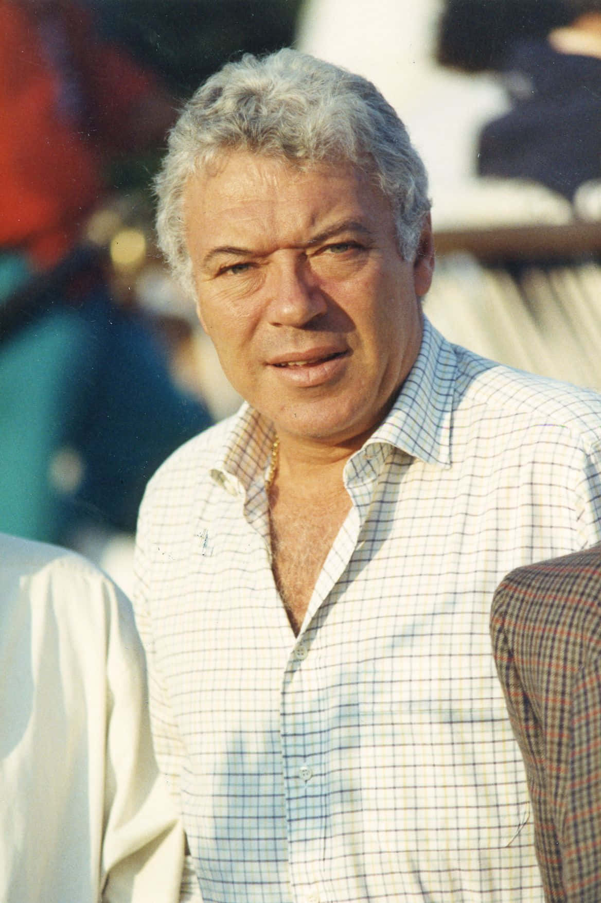 Nicola Pietrangeli, gray hair, light checkered shirt, HD Phone Wallpaper