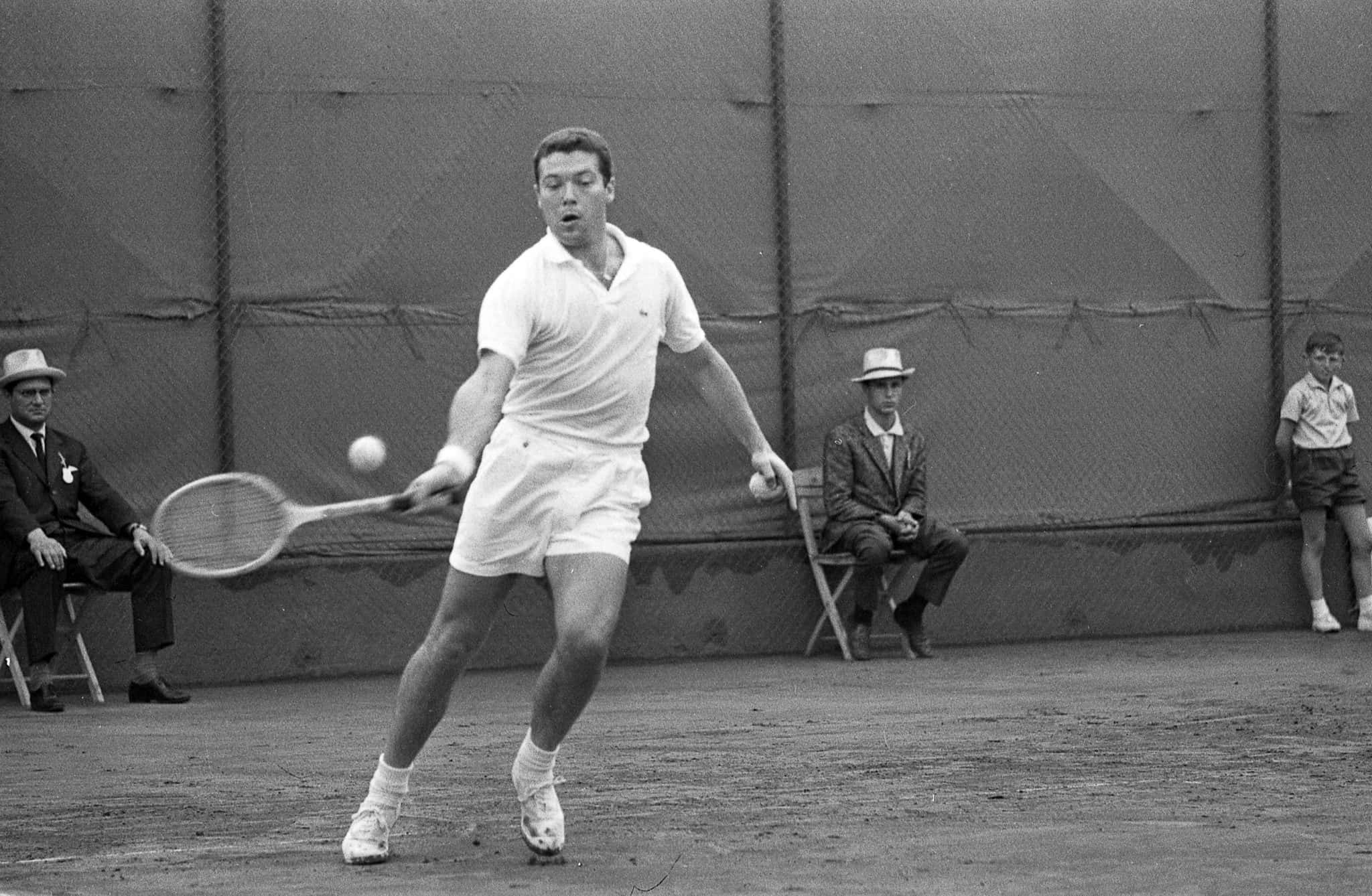 Nicola Pietrangeli, tennis player, clay court, Full HD Desktop Wallpaper