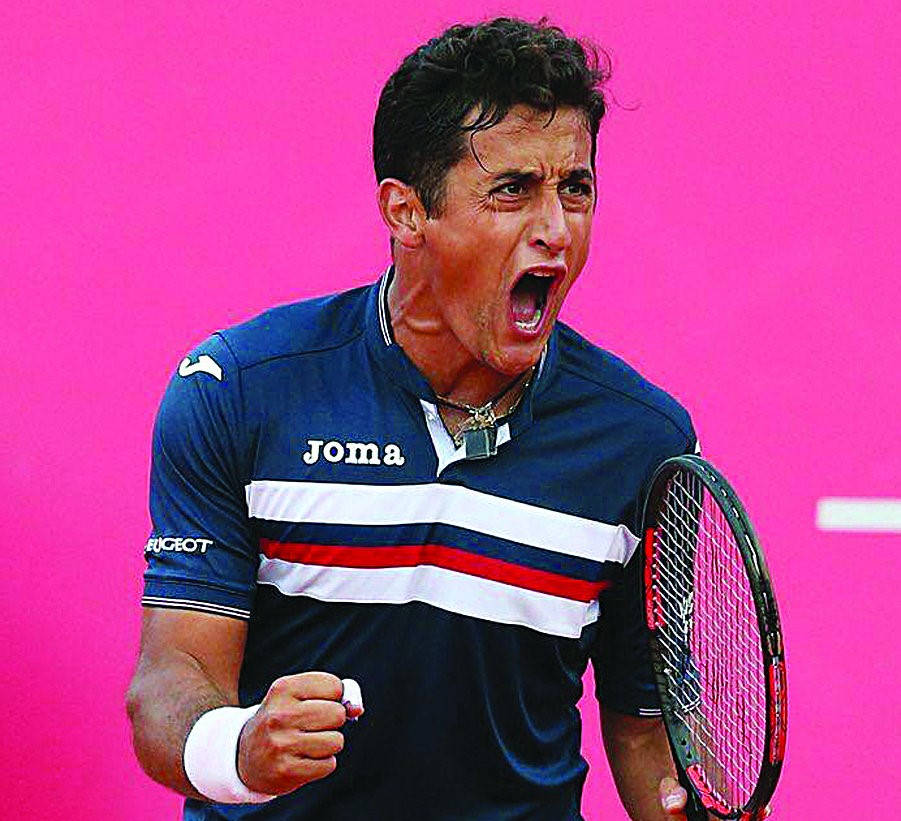 Nicolas Almagro, clenched fist, racket, SD Desktop Wallpaper