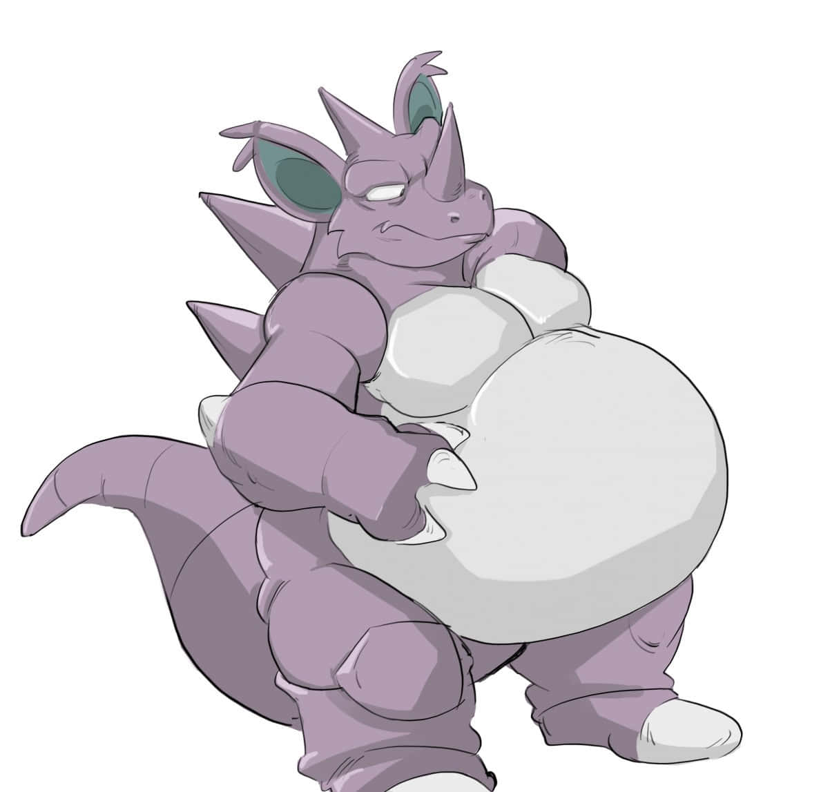 Nidoking, purple, anime, SD Desktop Wallpaper