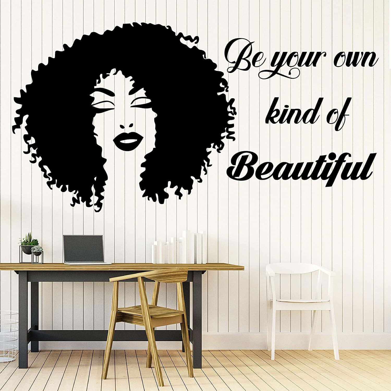 Nigerian Woman, black silhouette, voluminous curls, HD Desktop Wallpaper