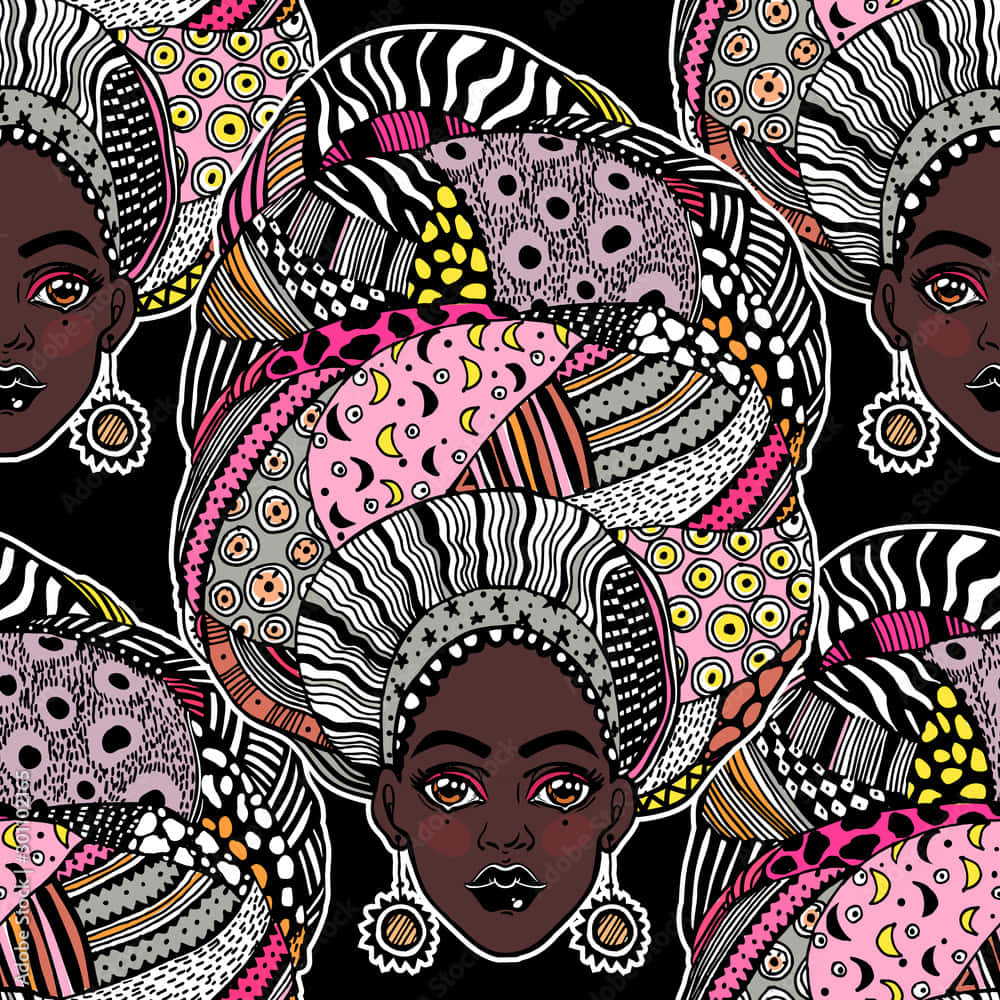Nigerian Woman, African women, intricate headwraps, SD Desktop Wallpaper