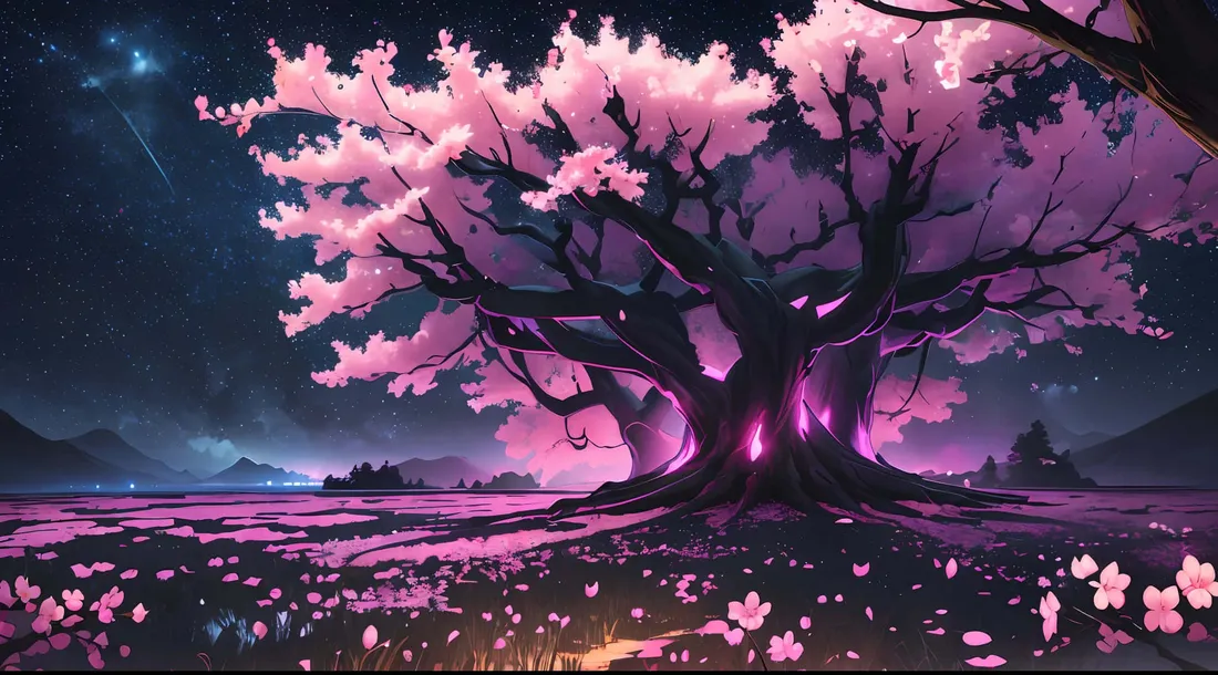 Night Cherry Blossom