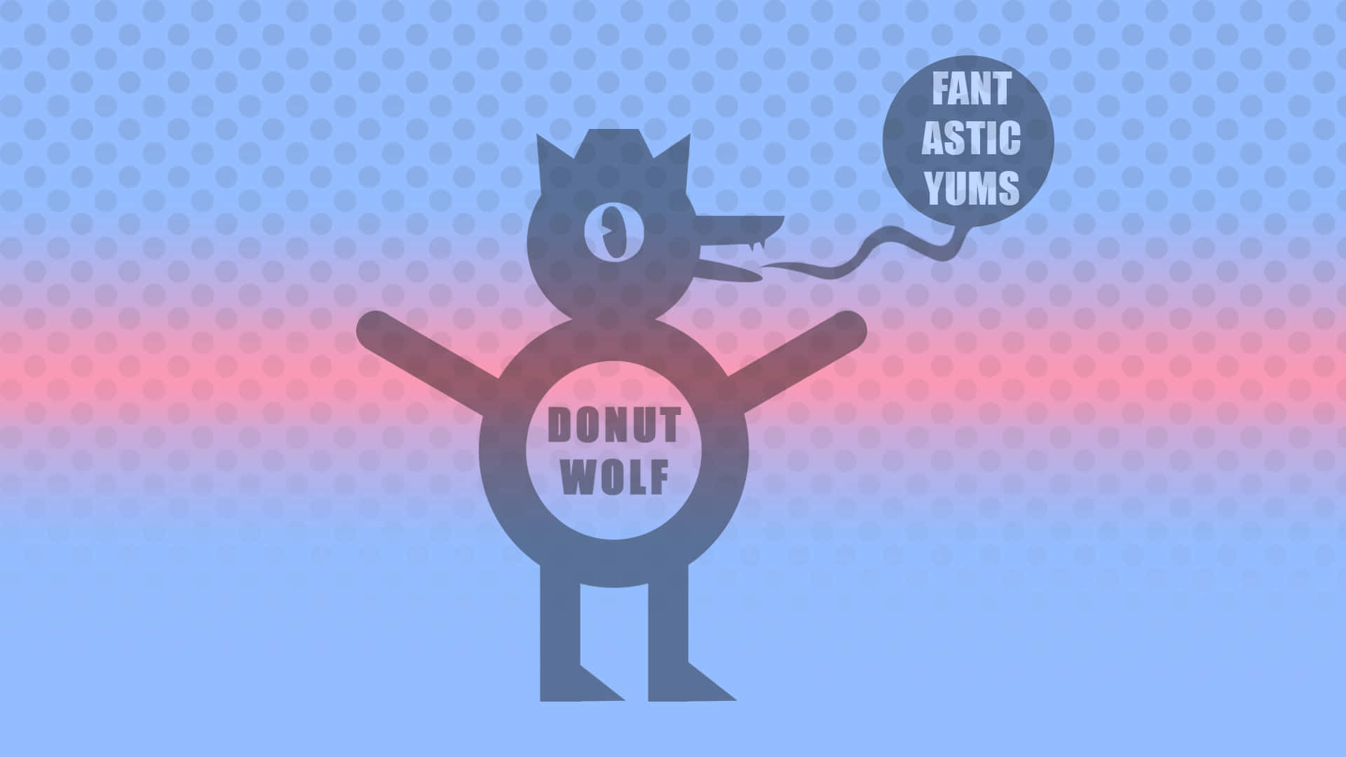 Night In The Woods, donut-shaped wolf character, one eye, Full HD Desktop Wallpaper