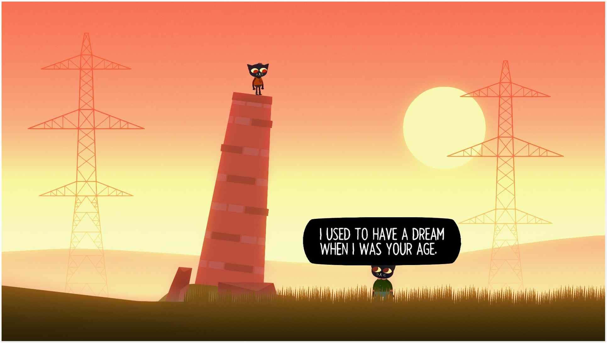 Night In The Woods, tower, red tower, Full HD Desktop Wallpaper