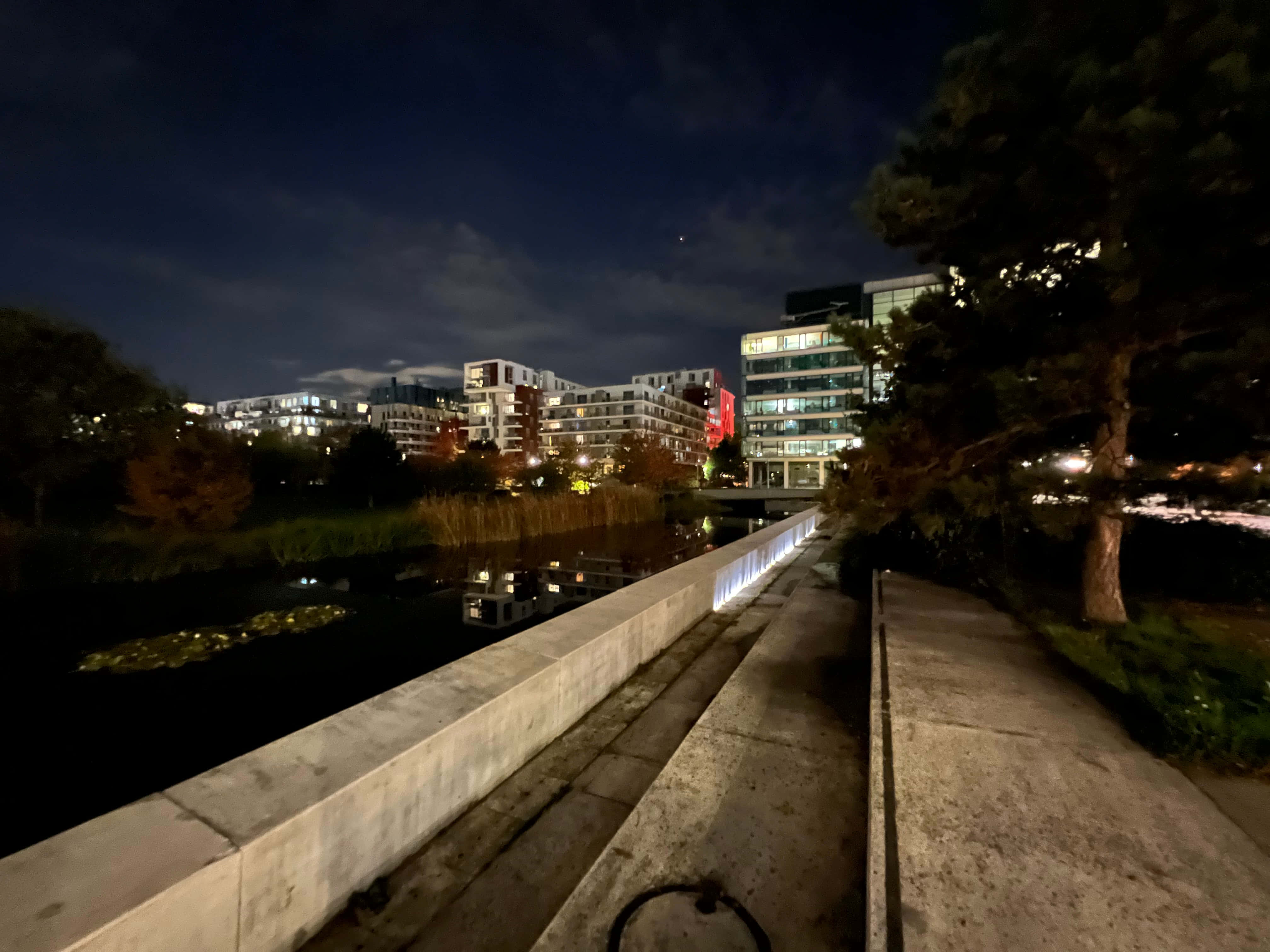 Night Mode, 4032 x 3024, concrete path, 4K Desktop Wallpaper