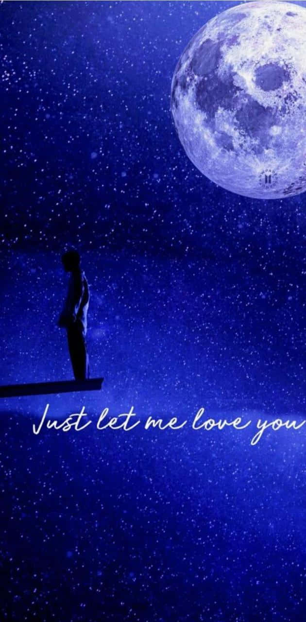 Serendipitous Lonely Man, floating platform, massive moon, HD Phone Wallpaper