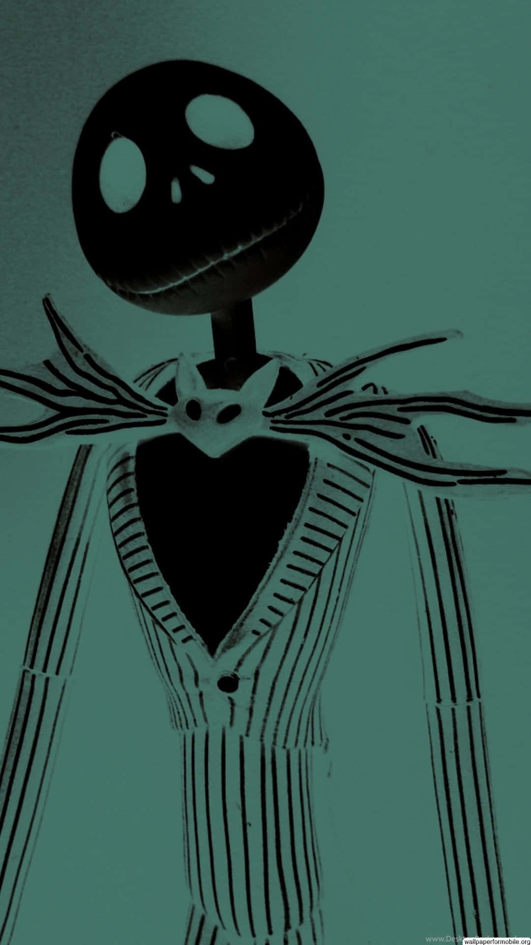 Nightmare Before Christmas, stylized skeletal figure, striped suit, Full HD Phone Wallpaper