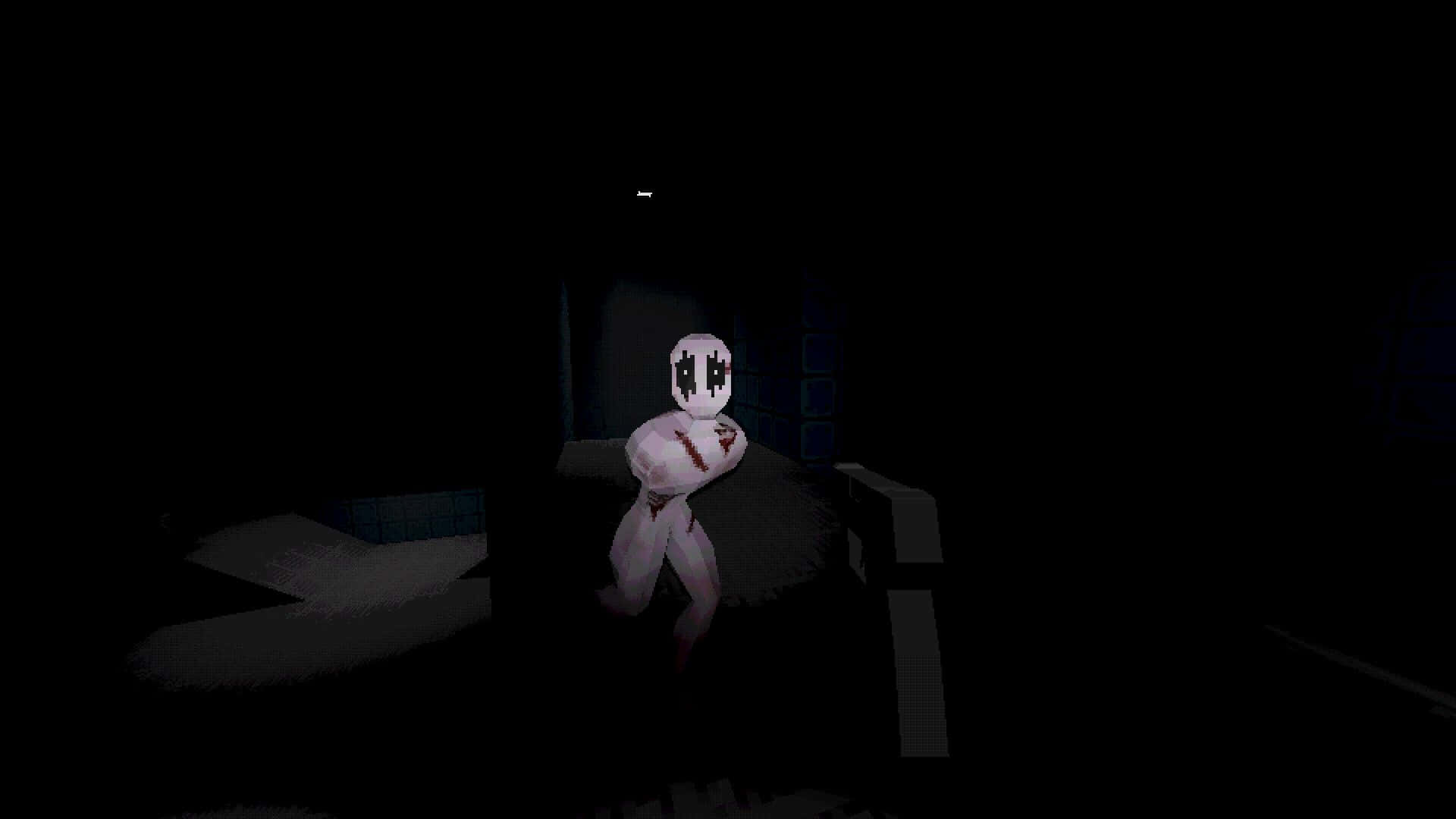 Nightmare Puppet, dark hallway, pale humanoid figure, Full HD Desktop Wallpaper