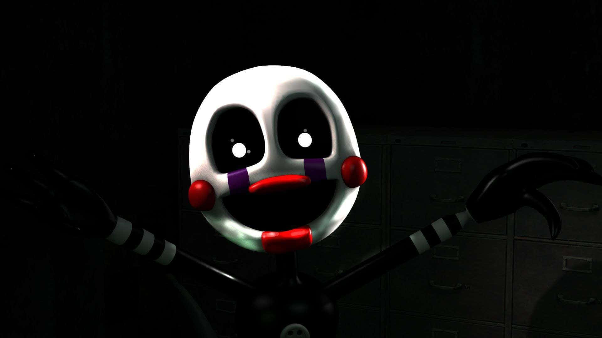 Nightmare Puppet, clown, white face, Full HD Desktop Wallpaper