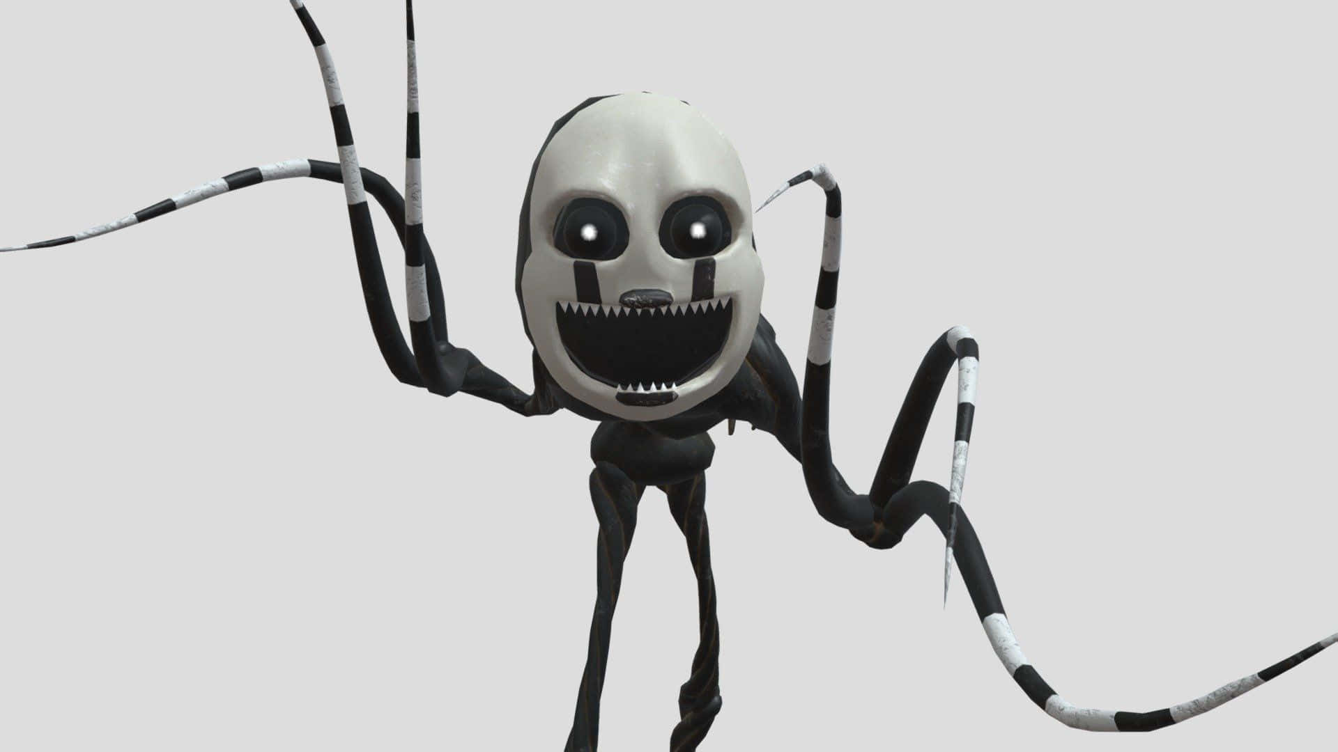 Nightmare Puppet, black and white, spider creature, Full HD Desktop Wallpaper