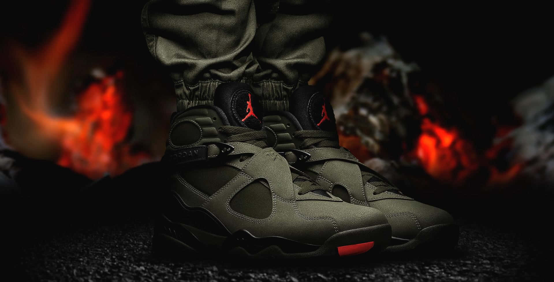 Nike Air Jordan, Jordan 8, olive green, HD Desktop Wallpaper