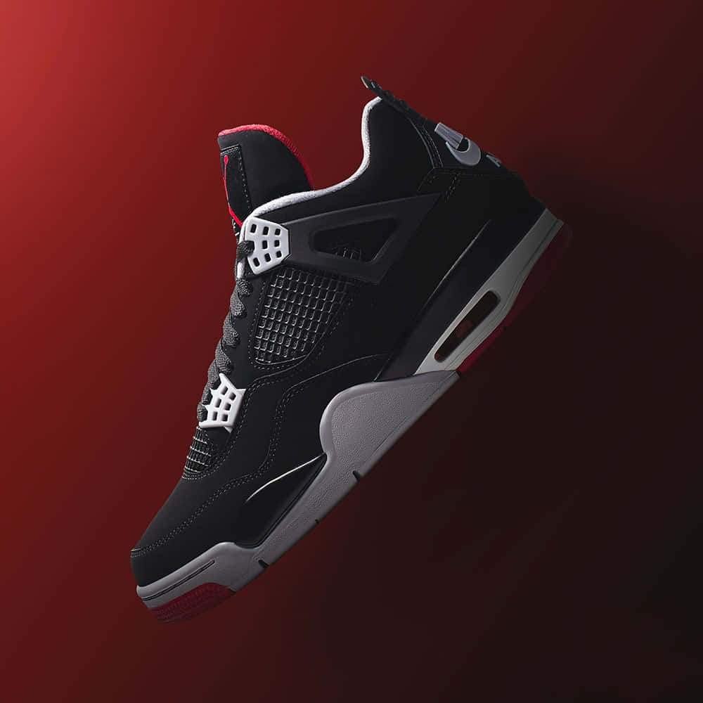 Nike Air Jordan, Jordan 4, black, SD Desktop Wallpaper