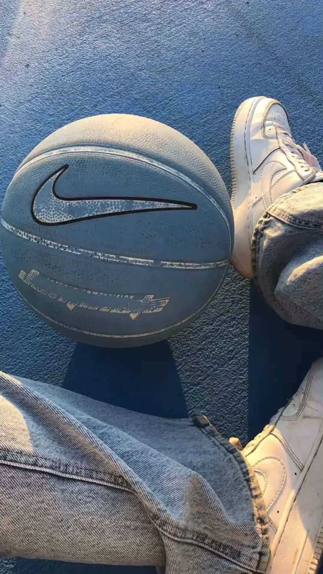 Nike basketball, gray, white sneakers, Full HD Phone Wallpaper