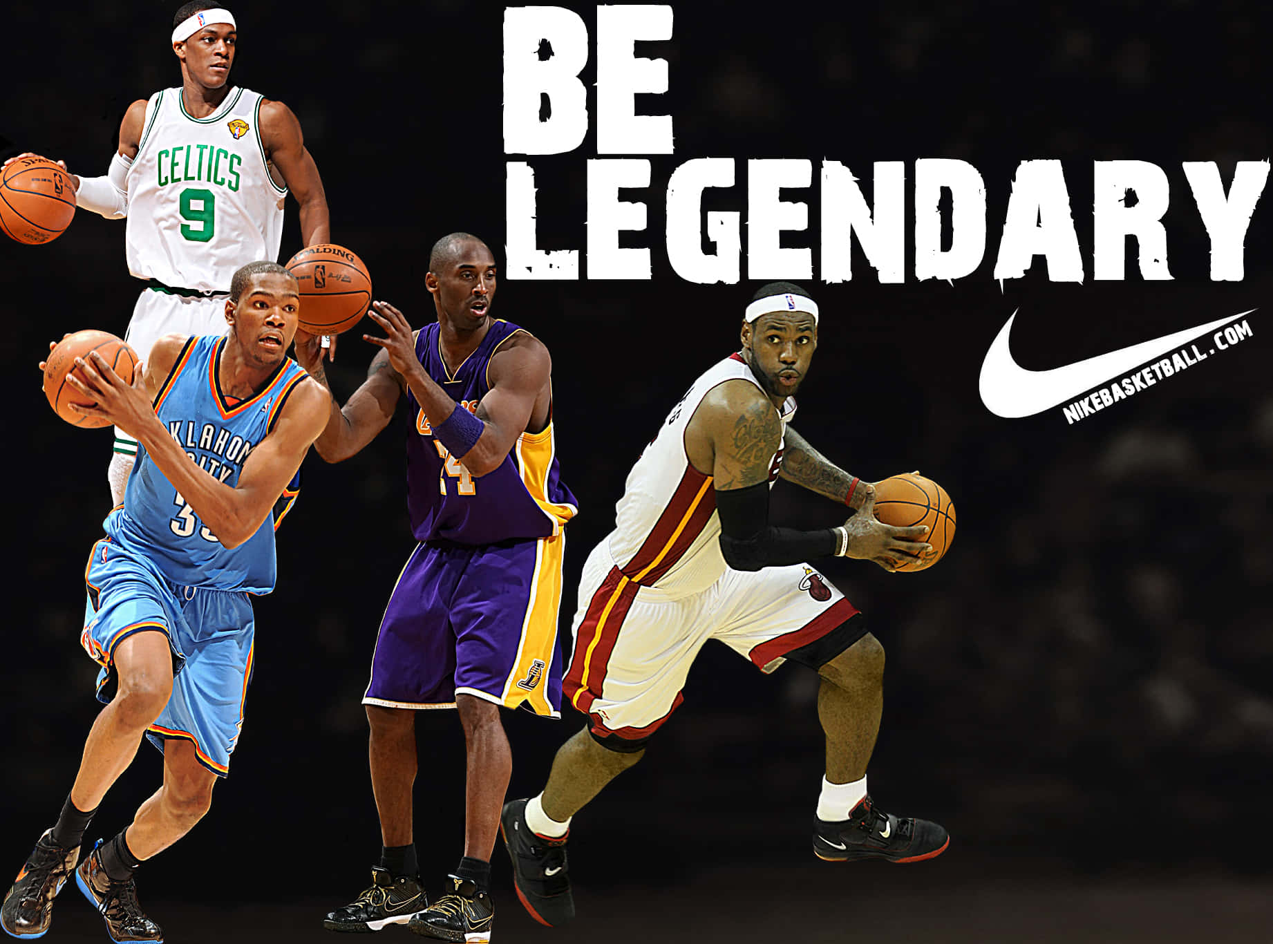 Nike Basketball, NBA players, be legendary, HD Desktop Wallpaper
