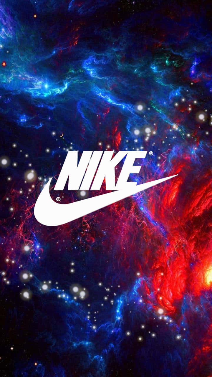 Nike Galaxy, Nike logo, cosmic nebula, HD Phone Wallpaper