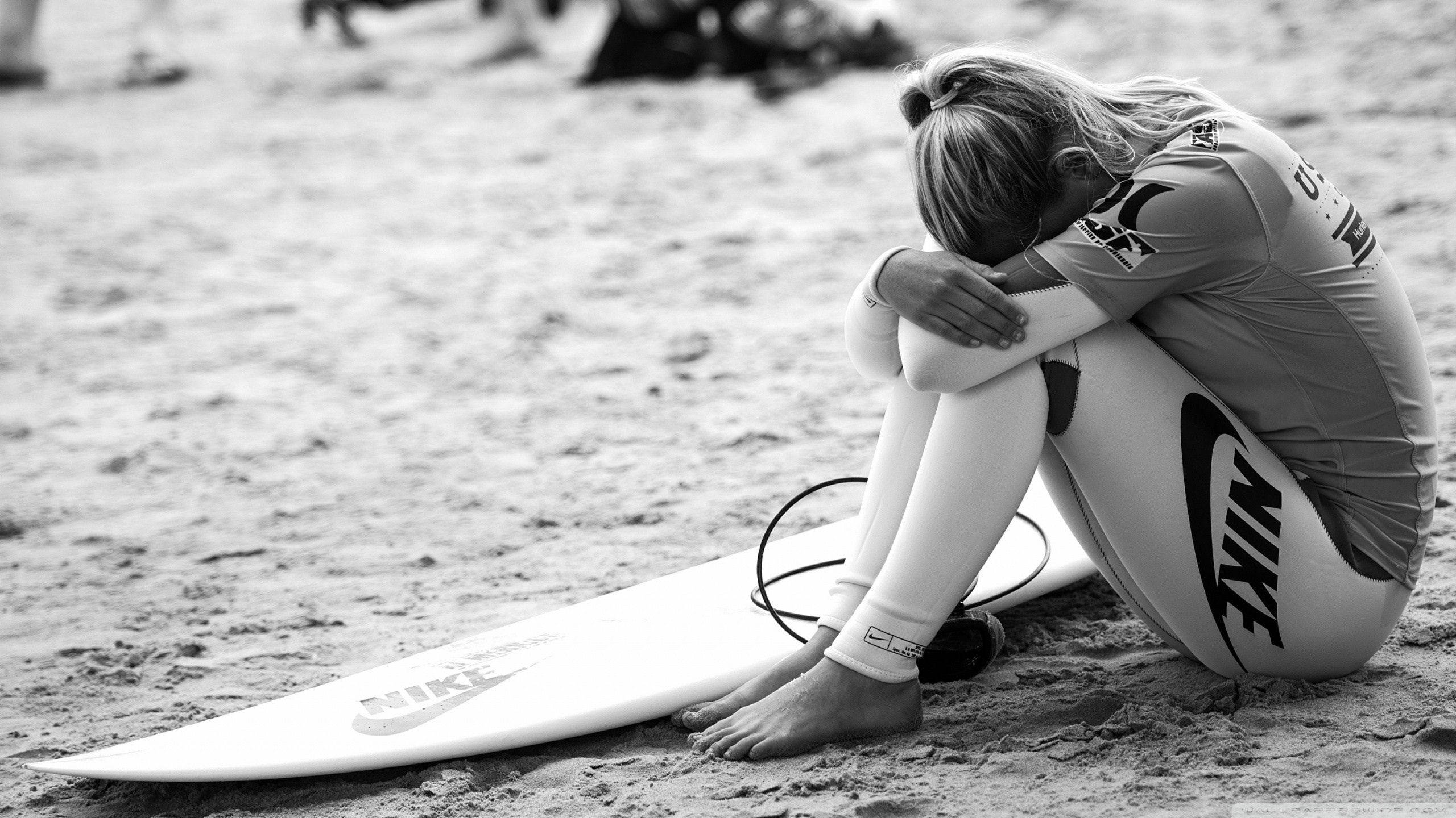 Nike, surfer girl, wetsuit, 2K Desktop Wallpaper