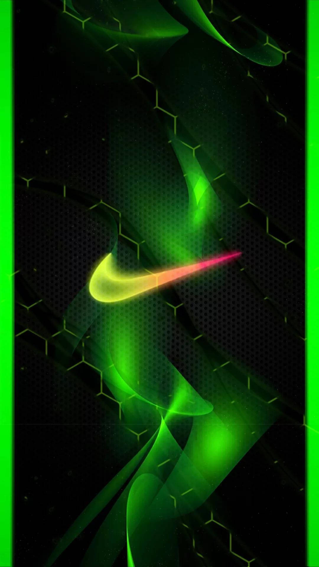 Nike, iPhone, neon green, Full HD Phone Wallpaper