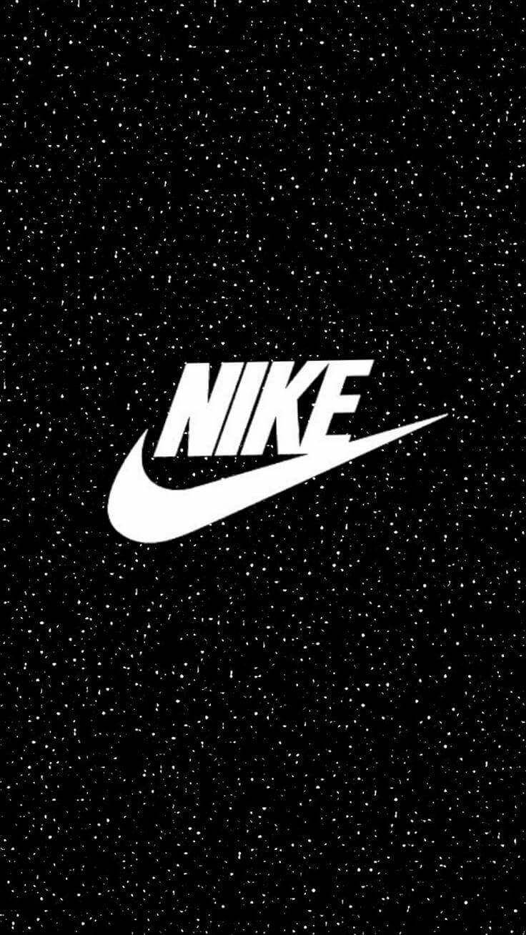 Nike, iPhone, black speckled background, HD Phone Wallpaper