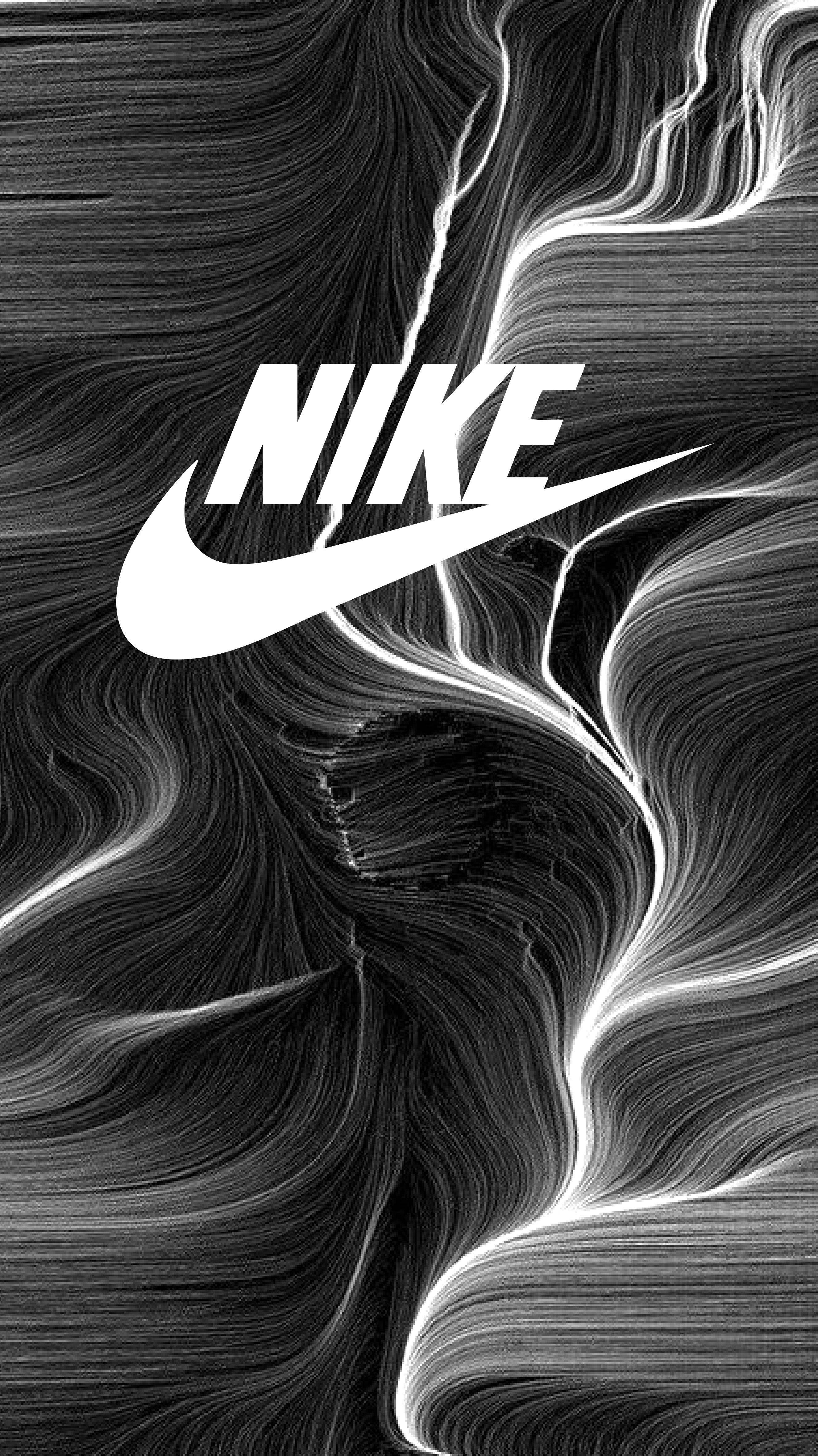 Nike, iPhone, white lines, 4K Phone Wallpaper