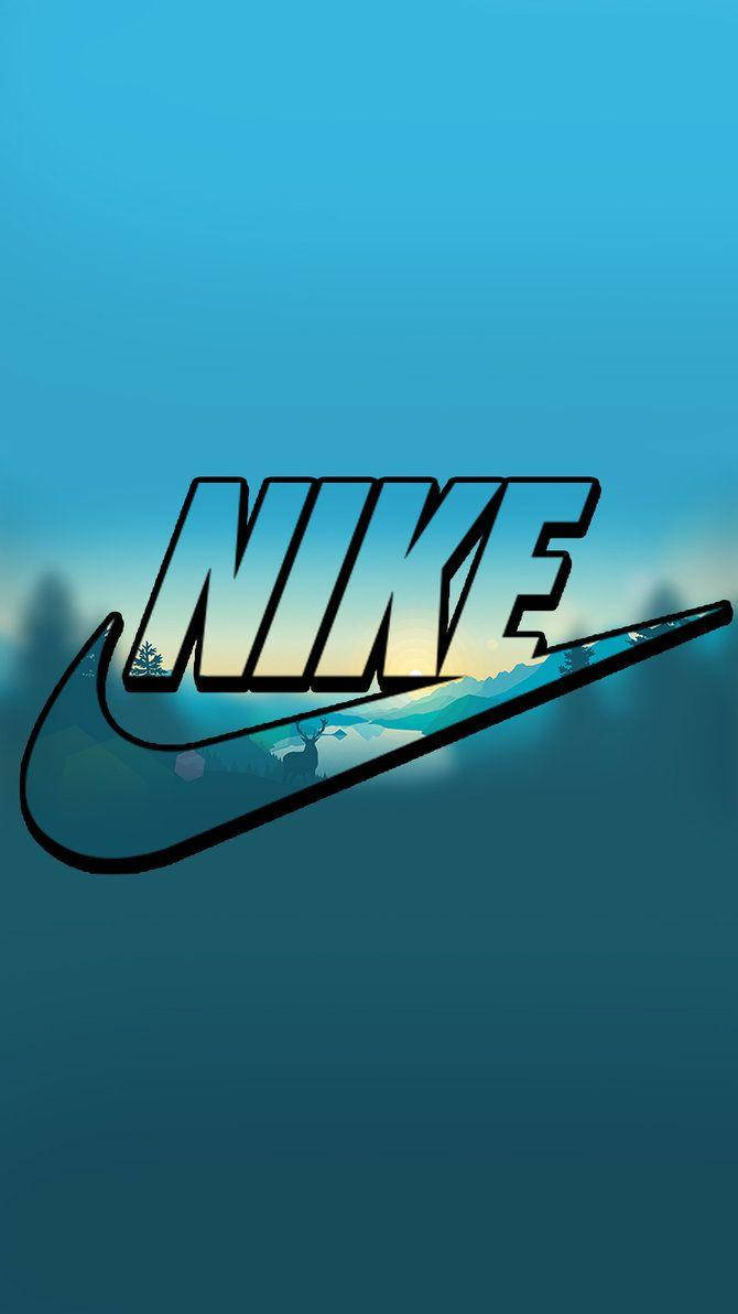 Nike, iPhone, blue sunrise, SD Phone Wallpaper