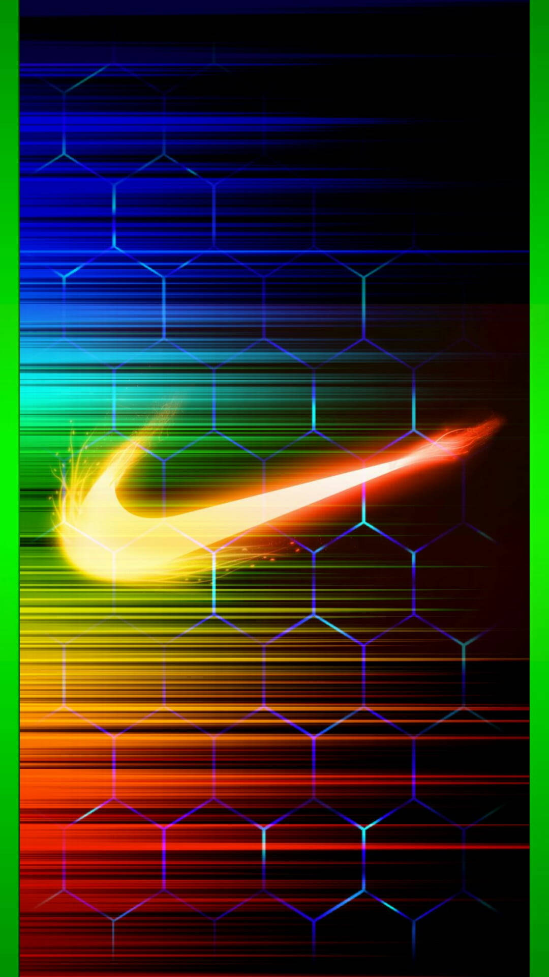 Nike, swoosh, rainbow gradient, Full HD Phone Wallpaper