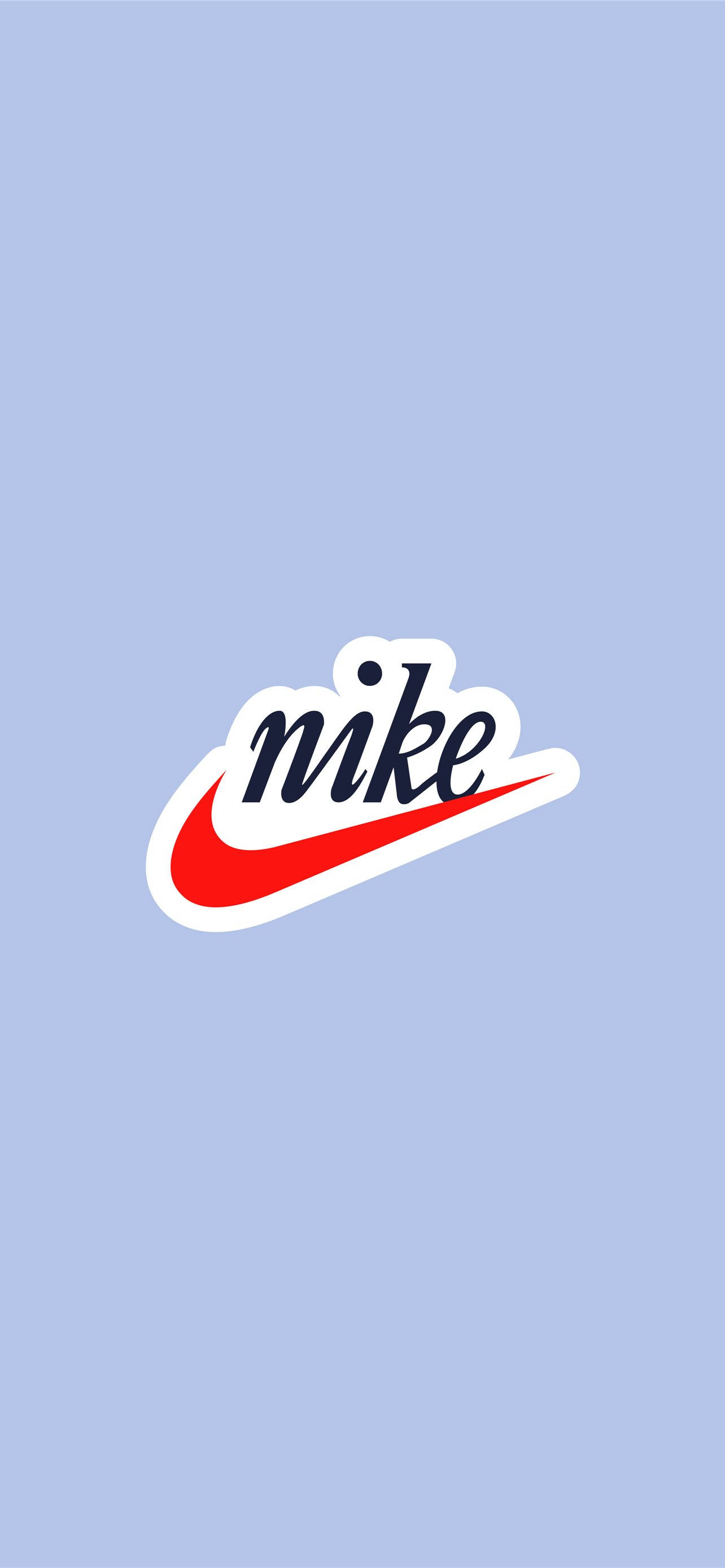 Retro Nike iPhone, periwinkle, Nike logo, 2K Phone Wallpaper
