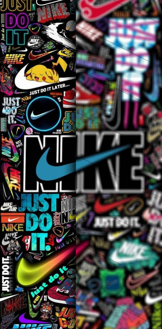 Nike Logo, graffiti, bold colors, HD Phone Wallpaper