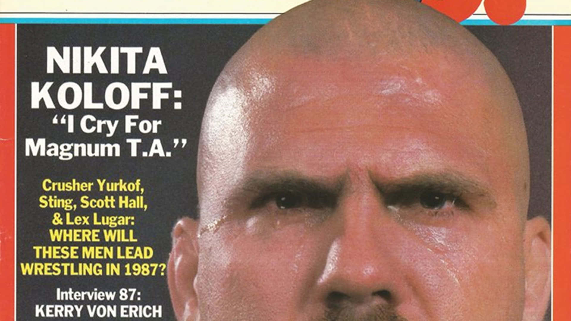 Nikita Koloff, wrestling magazine, 1987, Full HD Desktop Wallpaper