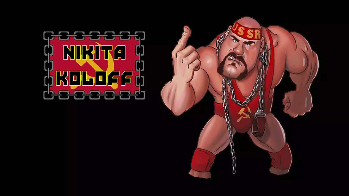 Nikita Koloff, red headband, chains, HD Desktop Wallpaper