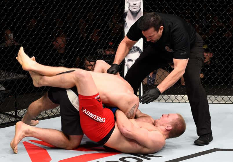 Nikita Krylov, headlock, mixed martial arts cage match, SD Desktop Wallpaper