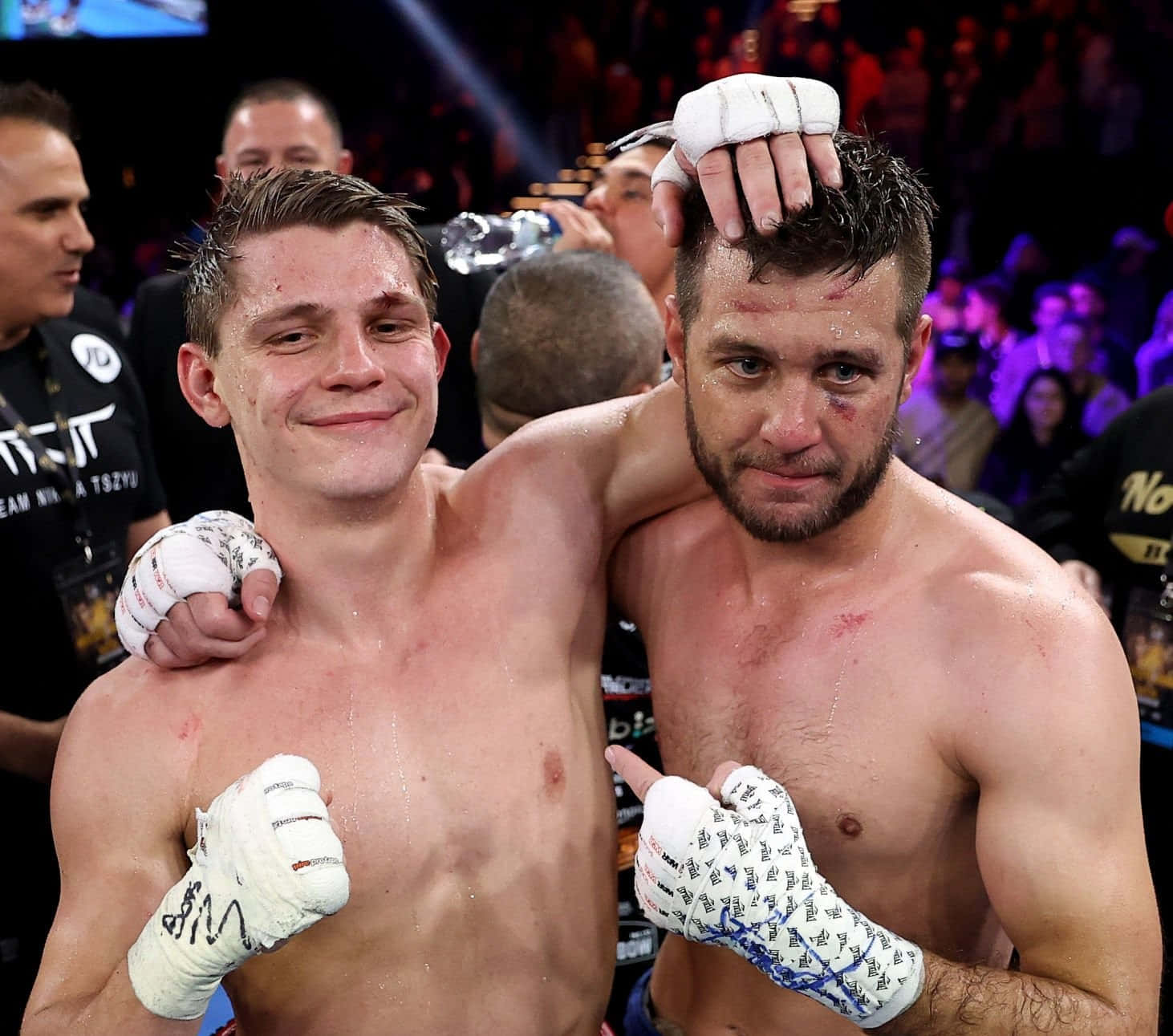 Nikita Tszyu, arena lights, sweat, HD Desktop Wallpaper