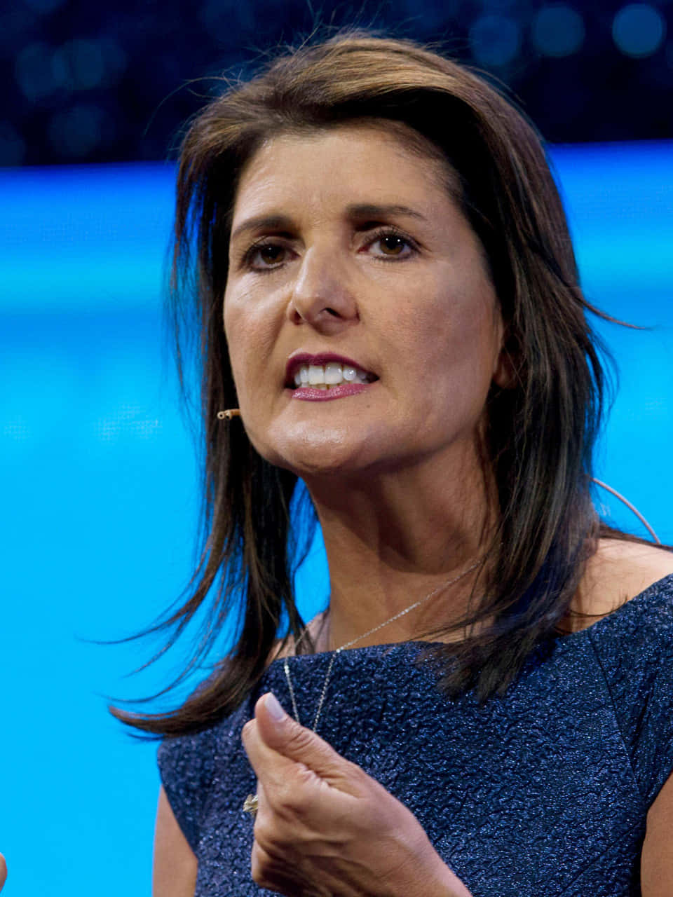 Nikki Haley, vertical photo, dark hair, HD Phone Wallpaper