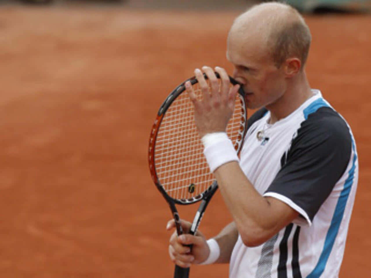 Nikolay Davydenko, racket, clay court, HD Desktop Wallpaper