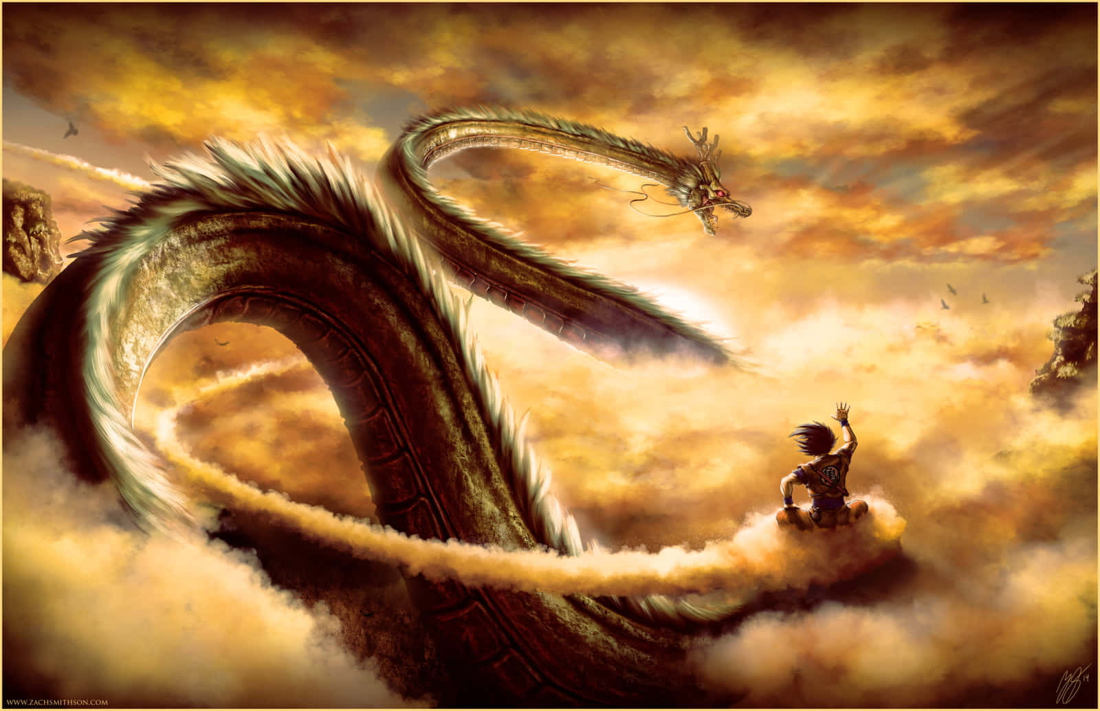 Nimbus, cloud, dragon, HD Desktop Wallpaper