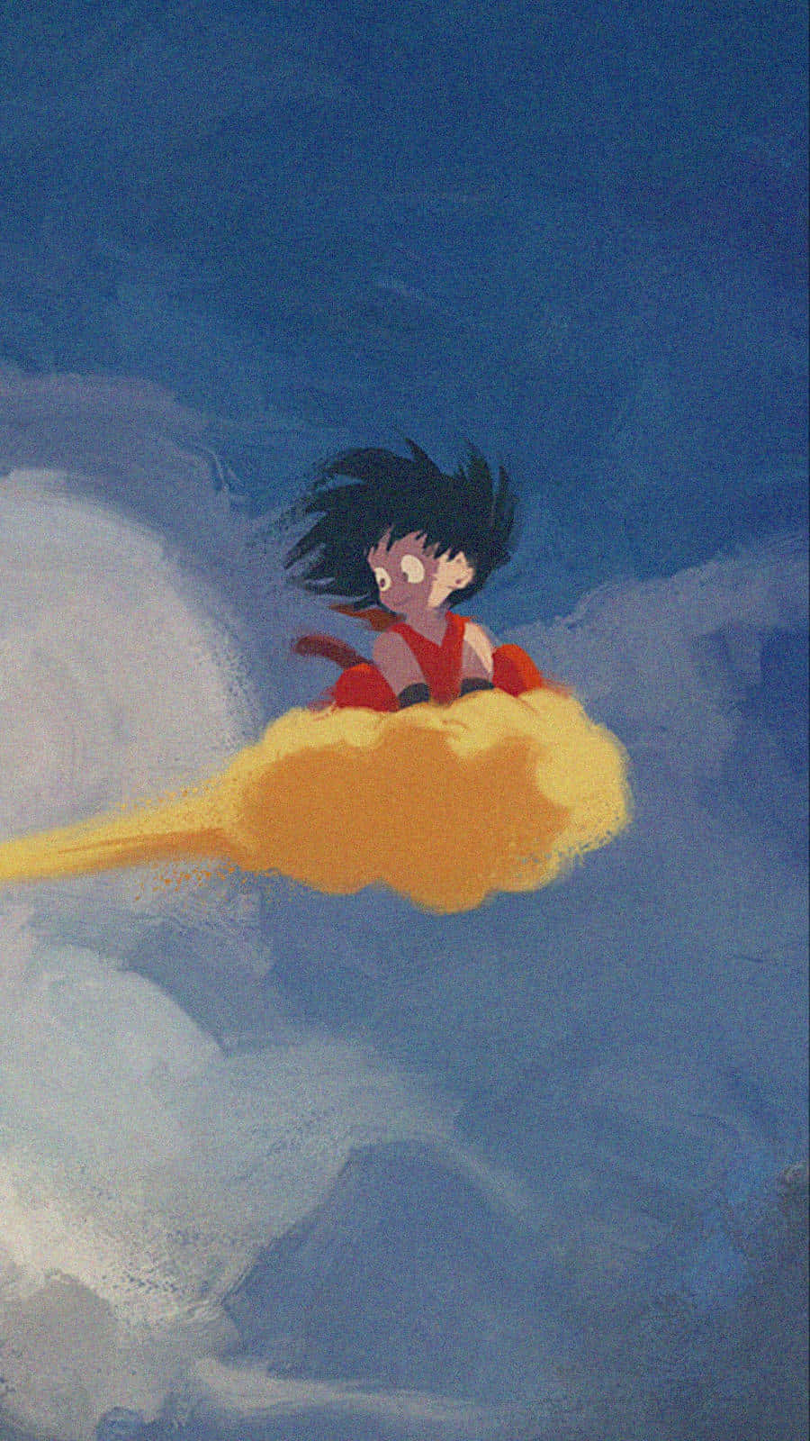 Nimbus 900, glowing yellow cloud, vast blue sky, HD Phone Wallpaper