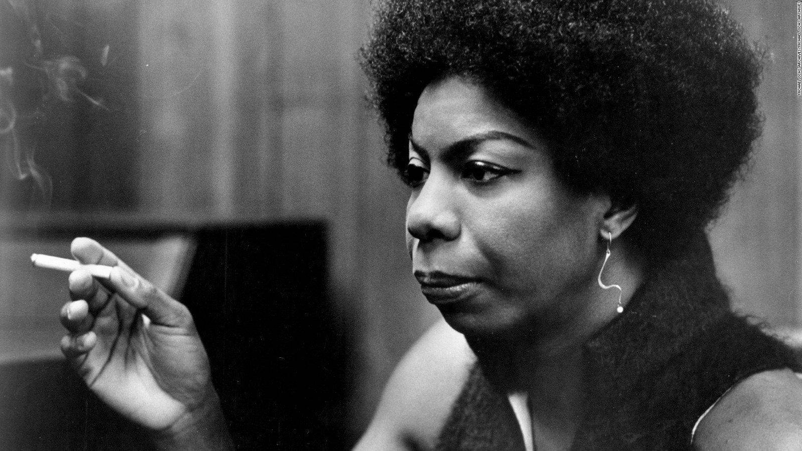 Nina Simone, afro, cigarette, HD Desktop Wallpaper